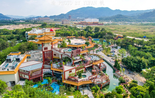 广东潮州惊现高空立体温泉网红景点!位于沙溪镇东山湖旅游风景区内