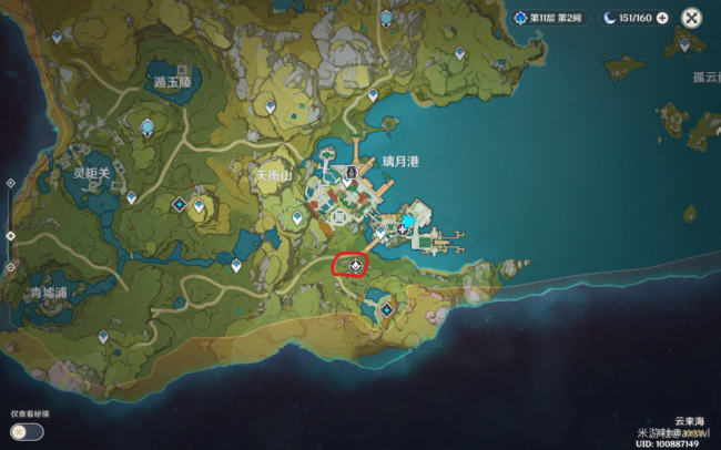 原神季同地图位置坐标地点介绍原神恨繁囿兮作土任务