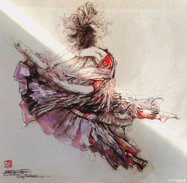 谁持彩练当空舞——著名画家蔡玉水艺术作品欣赏