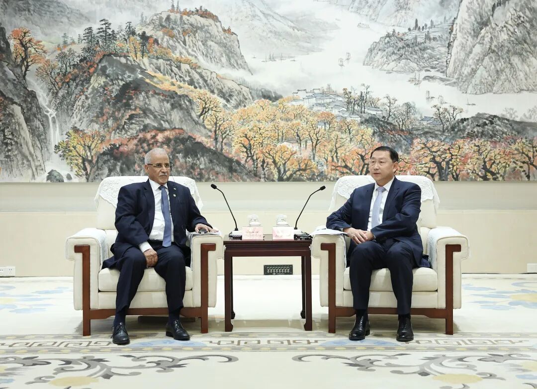 关志鸥会见毛里塔尼亚国民议会议长麦盖特