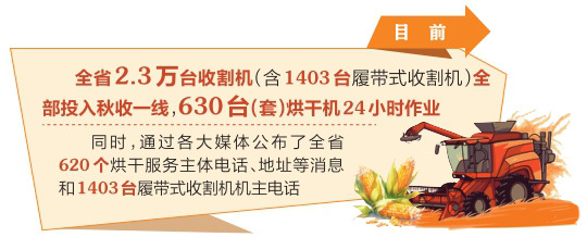 山西省全力抢收抢烘确保颗粒归仓