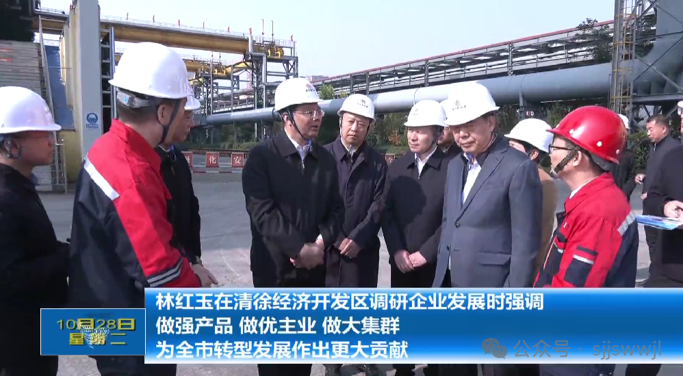 林红玉在清徐经济开发区调研企业发展