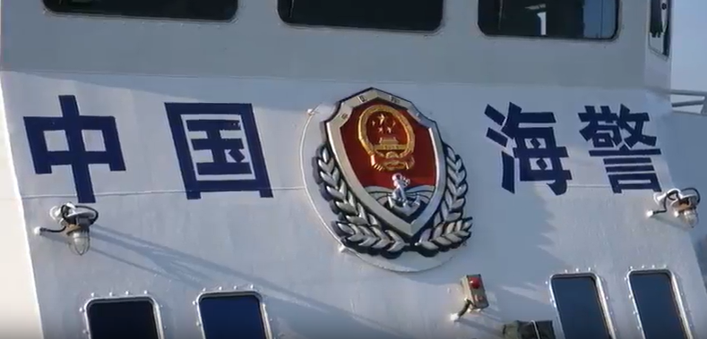 海警在金门附近海域常态执法巡查
