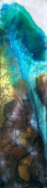 深海织就的艺术密码彩墨镌刻的多维创生——著名艺术家郑忠走进文化视界