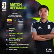 马宁首次主哨世界杯 中国裁判再登世界舞台