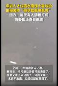 深圳人才公园回应水面现大量垃圾 暴雨后遗症清理中