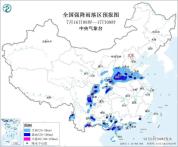 高温暴雨强对流预警齐发 多地需加强防范