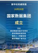 国家数据集团成立 推进数据资源开发利用