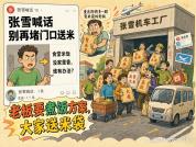 张雪让大家别再堵门口送米了 错位的热情投递