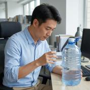 盲目喝大水当心伤肾 适量慢饮更健康