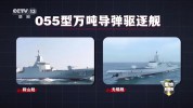 央视披露：辽宁舰编队有了"豪华版本" 双055大驱加持