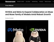 英伟达拟出资30亿美元认购Meta新股 深化AI合作