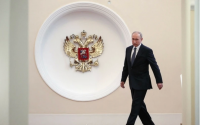俄罗斯总统普京就职典礼即将开始 众嘉宾进入克里姆林宫等待