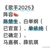 歌手2025你最期待誰(shuí)來(lái) 海外嘉賓引猜測(cè)