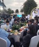 海口亚洲杯最后一天空前热闹 国乒晚宴风采各异