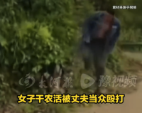 女子干农活时被丈夫扇耳光抬脚怒踹 当地回应