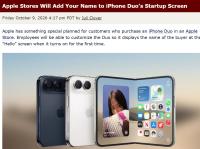 iPhoneDuo开机欢迎画面爆料 专属姓名问候彩蛋
