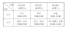中考拉開序幕：江蘇13市時間表