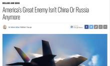 美媒稱美國頭號(hào)敵人是自身債務(wù) 債務(wù)危機(jī)侵蝕國力