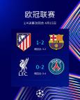 大巴黎双杀利物浦晋级欧冠四强 连续三年挺进四强