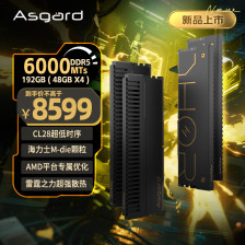 阿斯加特推出 DDR5 6000 内存限定套装：192GB 8599 元，256GB 14599 元