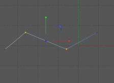 C4D贝塞尔曲线的两点怎么放到同一水平直线上