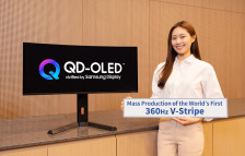 三星官宣量产全球 V-Stripe 像素结构 34 英寸 360Hz QD-OLED 面板