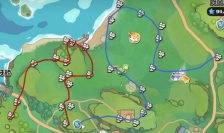 洛克王国世界月牙湖岸全花朵采集路线