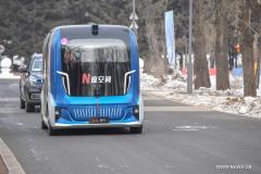 إقامة مسابقة التحدي الشتوية للمركبات بدون سائق في شمال شرقي الصين