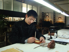 金陵竹刻非遗传承人芮强