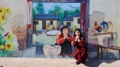 Zouping, provincia dello Shandong: pittura D pittura attira un gran numero di visitatori