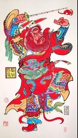 著名画家张宜话午日钟馗画:在中国画中,钟馗是一个极富生命力的题材