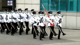 近距离感受香港警队中式步操