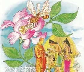 目犍连运用神通度化吝啬富翁