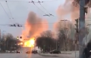 乌克兰基辅电视塔附近发生第二次爆炸