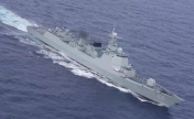 海军舰艇编队抵联演海域 未来几天，参演的各国海军将参加阅舰式