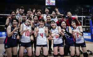 世联赛日本女排胜韩国 送对手六连败 中国女排第4