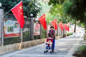 陕西统一战线主题摄影大赛优秀奖作品：《成长在红旗下》