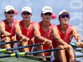 第十金！中国队夺得赛艇女子四人双桨金牌