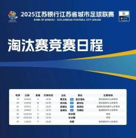 11月1日決賽 “蘇超”淘汰賽賽程公布 八強(qiáng)集結(jié)南京奧體中心