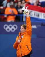 冬奥会短道速滑男子500米颁奖仪式 加拿大夺冠荷兰摘银铜