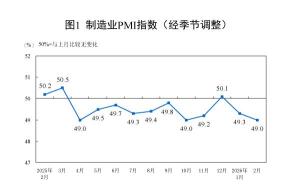 春节假期等因素致2月制造业PMI放缓，服务业数据亮眼 制造业季节性回落