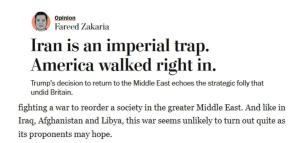 美媒：对伊朗战争或成美国衰落开端 重蹈历史覆辙