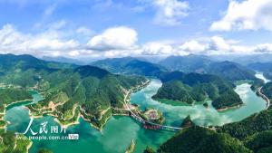 湖南江華：水庫(kù)風(fēng)光美
