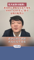 金价见底三大信号 4000-4200美元成底部区间