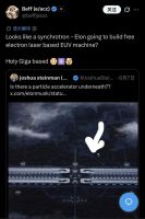 马斯克要颠覆EUV光刻机吗 FEL技术引发猜想