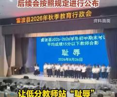 教师耻辱合影系片面理解知耻而后勇 不当激励引发反思