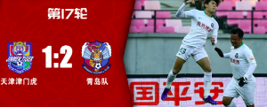 青岛胜天津终结11连败，重庆负申花仍创一项纪录