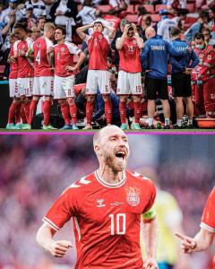 欧洲杯小组赛：斯洛文尼亚0-1丹麦 埃里克森心脏骤停1100天后破门 奇迹复出，丹麦领先
