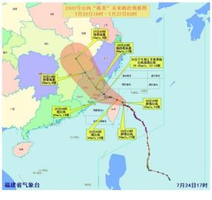 台风"格美"在福建莆田沿海登陆 预计降雨量破600毫米